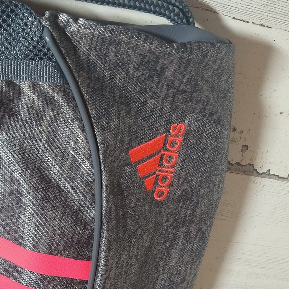 Adidas Light Weight Backpack Pink/Coral/Grey - Picture 3 of 6